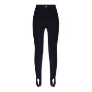 Leggings met textuurpatroon Casablanca , Black , Dames