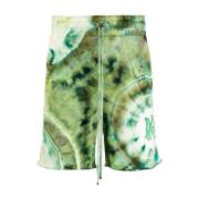 Groene Katoenen Shorts met Elastische Taille Amiri , Green , Heren