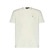 Klassieke Fit Polo T-shirt met Geborduurd Logo Ralph Lauren , White , ...