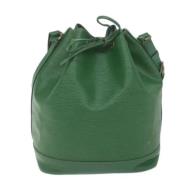 Pre-owned Leather shoulder-bags Louis Vuitton Vintage , Green , Dames