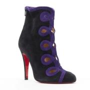 Pre-owned Suede boots Christian Louboutin Pre-owned , Black , Dames