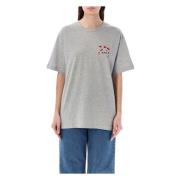 Amo T-shirt met hartlogo A.p.c. , Gray , Dames