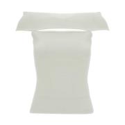Off Shoulder Witte Top Federica Tosi , White , Dames