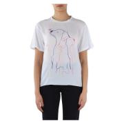 Hondenliefhebber T-shirt Emporio Armani , White , Dames