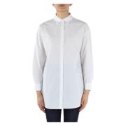 Oversized Katoenen Shirt Armani Exchange , White , Dames