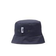 Marineblauwe Ripstop Nylon Bucket Hat Mackintosh , Blue , Heren