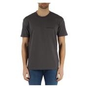 Katoenen T-shirt met Logo in reliëf Calvin Klein Jeans , Gray , Heren