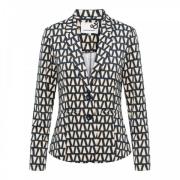 Triangle Blazer met Extra Details &Co Woman , Blue , Dames