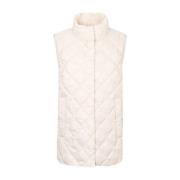 Ivoor Polyester Gewatteerd Vest met Waterafstotend Max Mara Weekend , ...