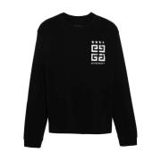 4G Print Longsleeve T-Shirt Givenchy , Black , Heren