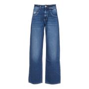 Wijde Jeans voor Vrouwen Icon Denim , Blue , Dames