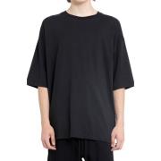 Zwart Oversize Katoenen T-Shirt Thom Krom , Black , Heren