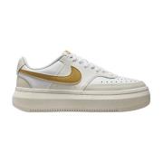 Witte sportiee leren sneakers oor dames Nike , White , Dames