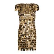 Gouden jurken voor vrouwen Paco Rabanne , Beige , Dames