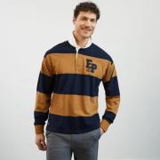 Gestreept bruin shirt met lange mouwen Eden Park , Multicolor , Heren