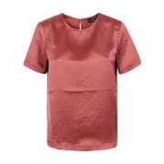 Vloeibare Lyocell Jersey T-shirt Max Mara Weekend , Orange , Dames