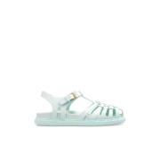 Leren sandalen Marni , Blue , Dames