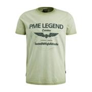 Korte Mouw R-Hals T-Shirt PME Legend , Green , Heren
