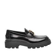 Zwarte leren instapper Tod's , Black , Heren