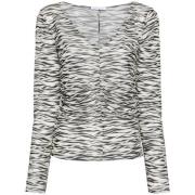 Zebra Print Longsleeve T-Shirt Patrizia Pepe , Multicolor , Dames