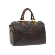 Pre-owned Canvas handbags Louis Vuitton Vintage , Brown , Dames