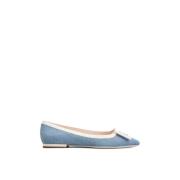 Denim Gesp Ballerinas Roger Vivier , Blue , Dames