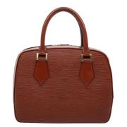 Pre-owned Leather handbags Louis Vuitton Vintage , Brown , Dames