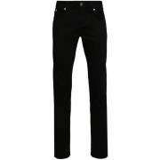 Zwarte Stretch-Katoenen Denim Jeans John Richmond , Black , Heren