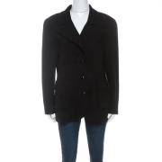 Pre-owned Wool outerwear Valentino Vintage , Black , Dames