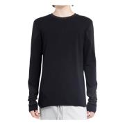 Zwarte Longsleeve T-Shirt Thom Krom , Black , Heren