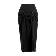 Zwarte Midi Rok Vivienne Westwood , Black , Dames