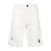 Cargo Bermuda Shorts in Wit Twill C.p. Company , White , Heren