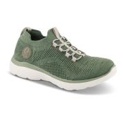 Groene Sneakers met Comfort en Flexibiliteit Rieker , Green , Dames