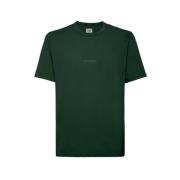 Italiaans Jersey Gekleurd Logo T-Shirt C.p. Company , Green , Heren