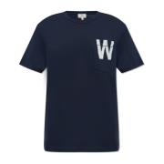 Bedrukt T-shirt Woolrich , Blue , Heren