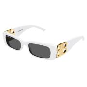 Bb0096S 011 Sunglasses Balenciaga , White , Dames