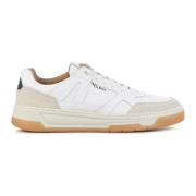 Witte Leren Sneakers Hugo Boss , White , Heren