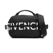 Zwart Wit G-Zip Bumbag Givenchy , Black , Heren