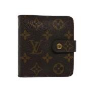 Pre-owned Coated canvas wallets Louis Vuitton Vintage , Brown , Dames