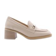 Elegant Cher Moccasin Heels Nerogiardini , Beige , Dames