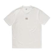 Jersey Bianca Bedrukt T-shirt C.p. Company , White , Heren