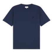 Stoer Vossenembleem T-shirt Maison Kitsuné , Blue , Heren