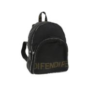 Pre-owned Nylon backpacks Fendi Vintage , Black , Dames