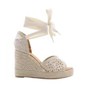 Stijlvolle Wedge Espadrilles Maypol , Beige , Dames