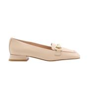 Stijlvolle Loafers voor Vrouwen Status , Beige , Dames