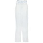 Straight Trousers for Women Maison Margiela , White , Dames