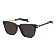 Black Havana/Grey Sunglasses Eyewear by David Beckham , Multicolor , H...