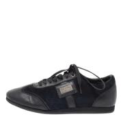 Pre-owned Leather sneakers Dolce & Gabbana Pre-owned , Black , Dames