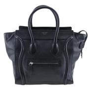 Pre-owned Leather handbags Celine Vintage , Black , Dames