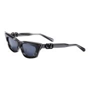 Goldcut Sunglasses - Black Swirl Rhodium Valentino , Gray , Dames